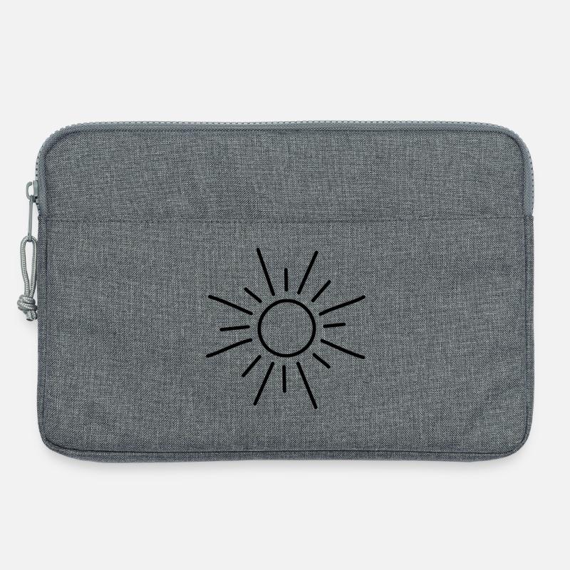 Sonne - Laptoptasche 13" - Grau meliert
