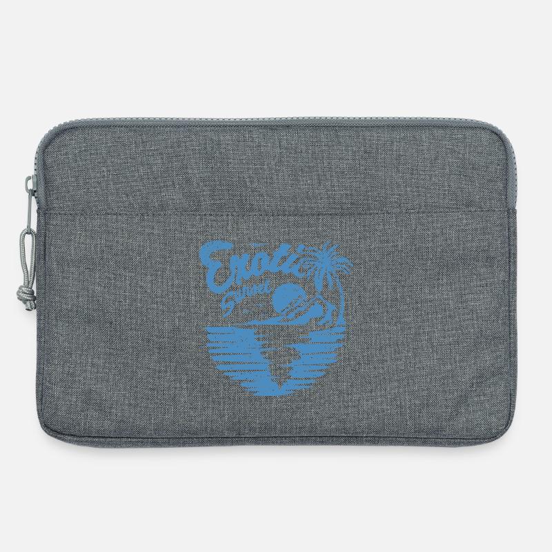 Exotisches Sunset Palm Design - Laptoptasche 13" - Grau meliert
