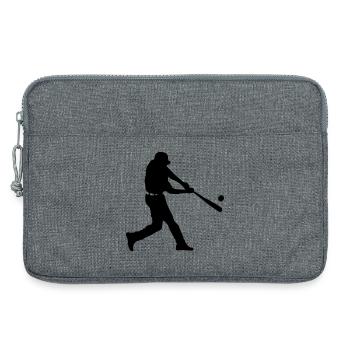 basebal joueur - Sacoche pour ordinateur portable 13 pouces - gris chiné - Devant