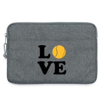 Love Tennis - Sacoche pour ordinateur portable 13 pouces - gris chiné - Devant