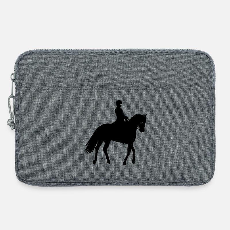Ponyreiten - Laptoptasche 13" - Grau meliert