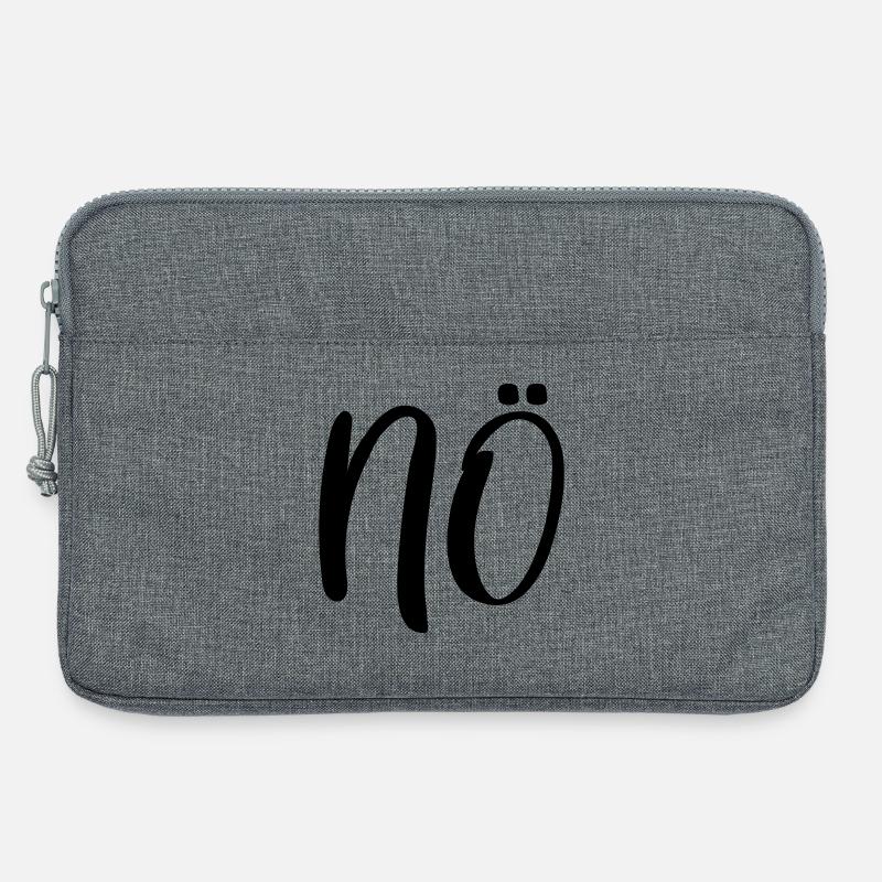 Nö Nein - Laptoptasche 13" - Grau meliert
