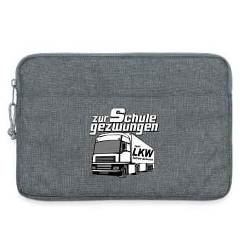 LKW Fahrer,LKW ,Trucker Fun Shirt,......fahren(25) - Laptoptasche 13" - Grau meliert - Vorne