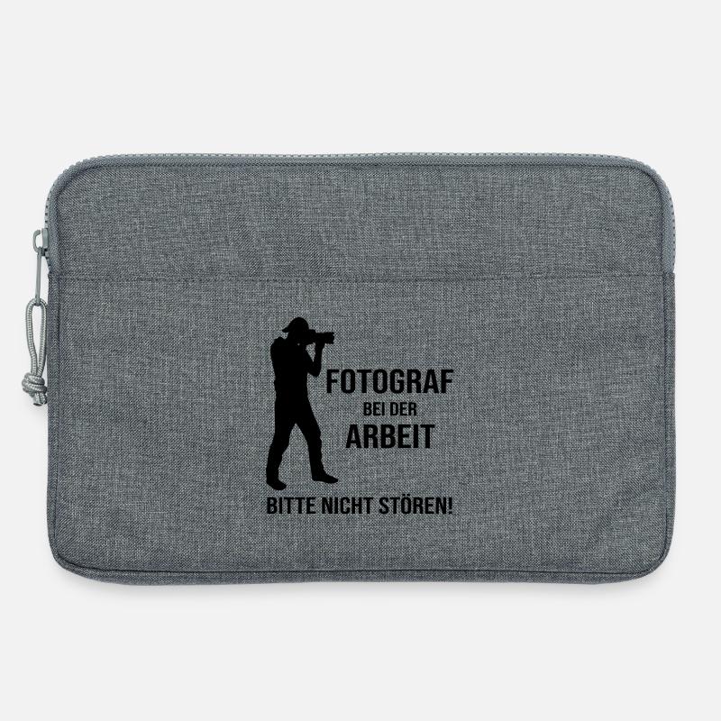 Fotograf bei der Arbeit - Laptoptasche 13" - Grau meliert