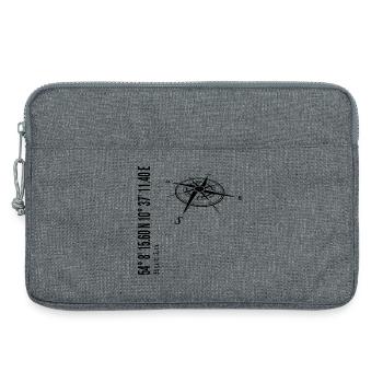 Koordinaten Eutin - Laptoptasche 13" - Grau meliert - Vorne