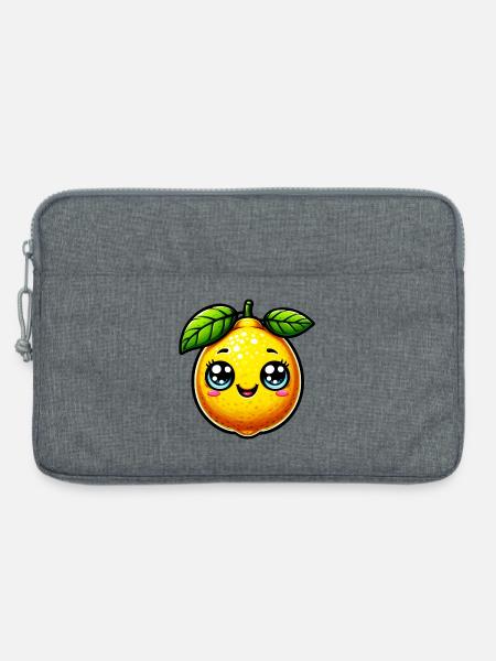 Zitrone Zitronen - Laptoptasche 13" - Grau meliert