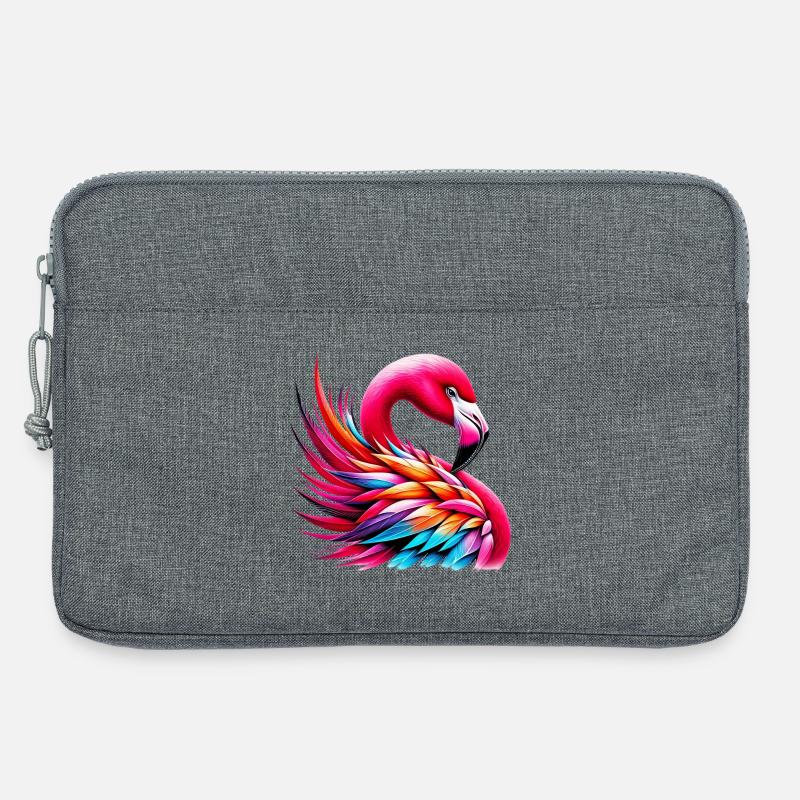 Flamingo - Laptoptasche 13" - Grau meliert