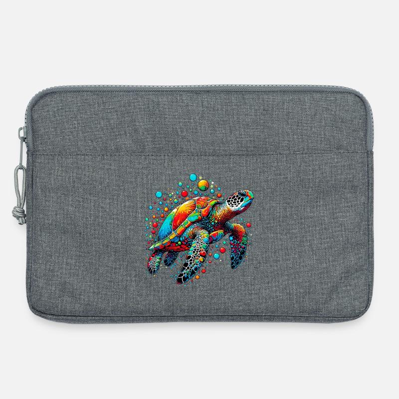 Schildkröte - Laptoptasche 13" - Grau meliert