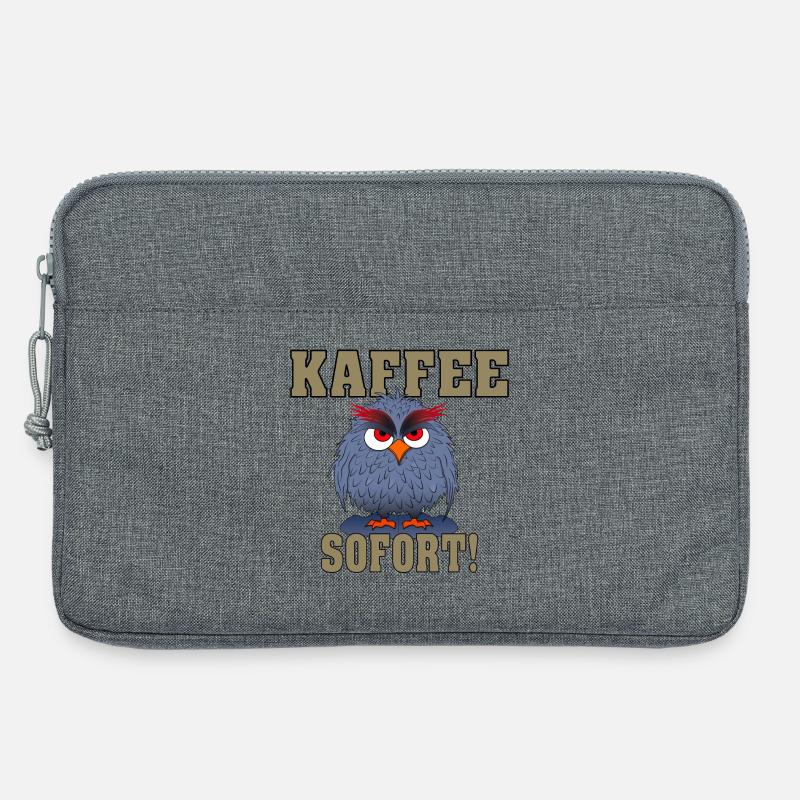 Eule Sofort Kaffee - Laptoptasche 13" - Grau meliert