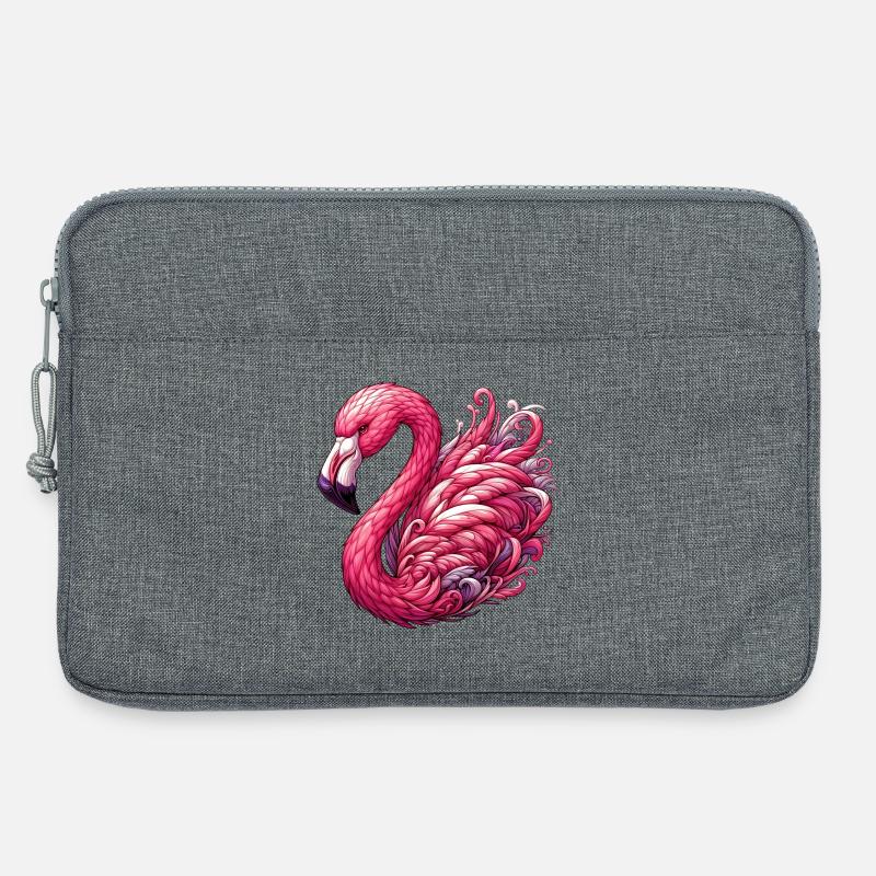 Flamingo - Laptoptasche 13" - Grau meliert