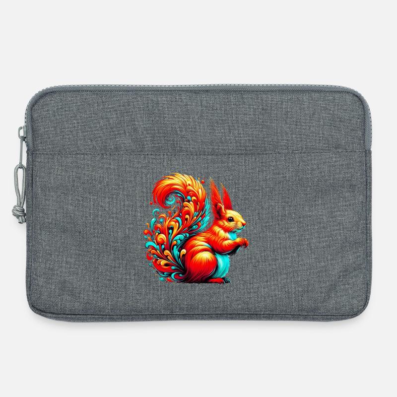 Eichhörnchen - Laptoptasche 13" - Grau meliert