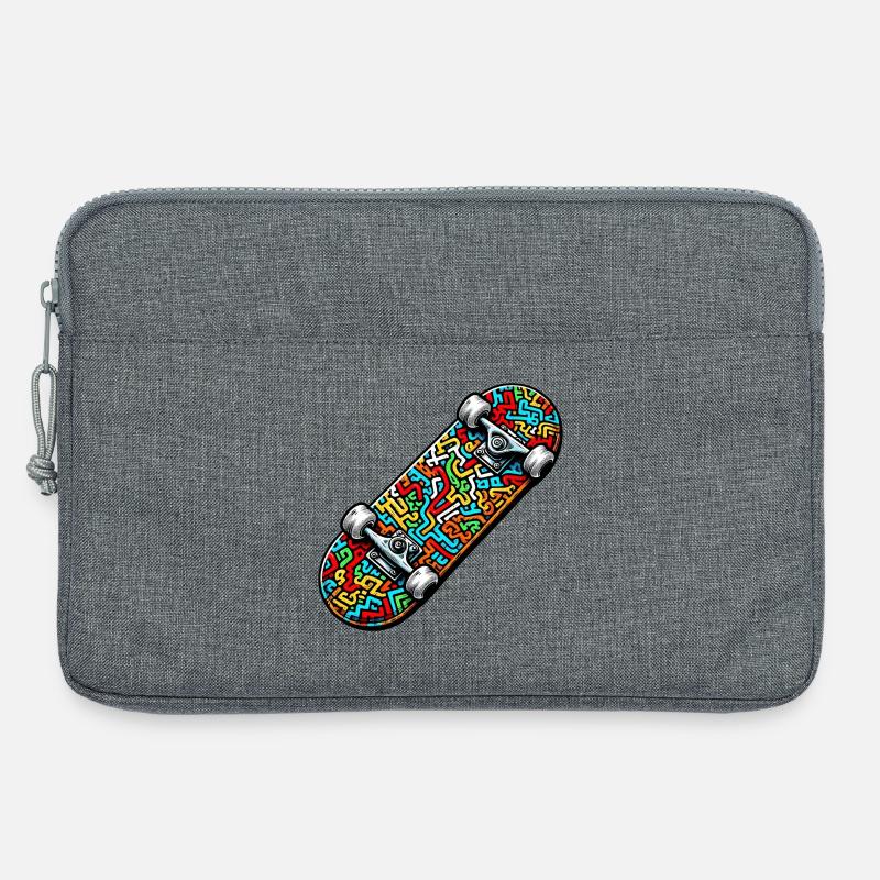 Skateboard - Laptoptasche 13" - Grau meliert