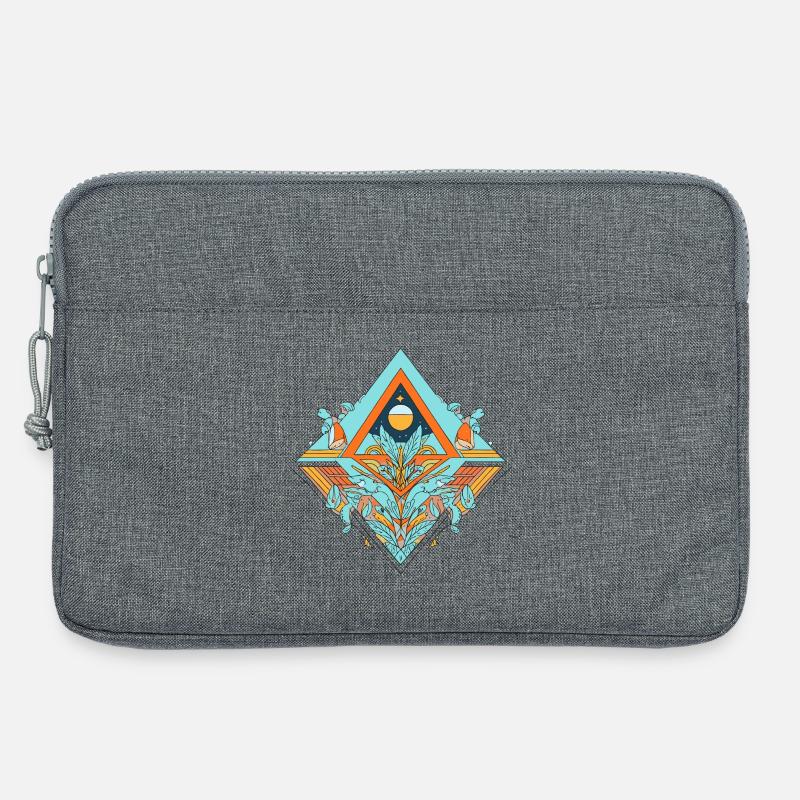 Celestial Dreamscape Geometrisches Design - Laptoptasche 13" - Grau meliert