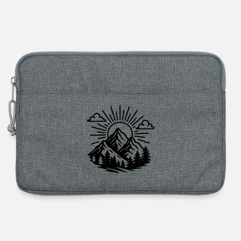 Berge - Laptoptasche 13" - Grau meliert