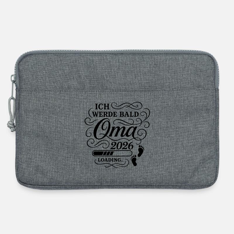 Ich werde bald Oma 2026 - Laptoptasche 13" - Grau meliert