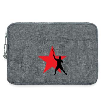 Badminton - Sport - Racket - Laptop bag 13" - heather grey - Front