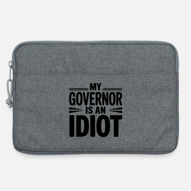 Mein Gouverneur ist ein Idiot - Laptoptasche 13" - Grau meliert