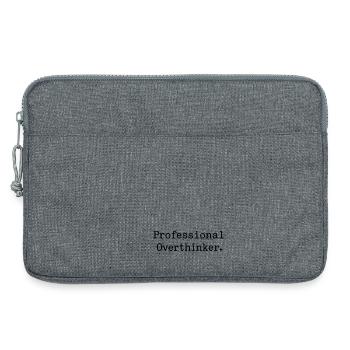 Professional Overthinker Minimalist - Laptop bag 13" - heather grey - Front