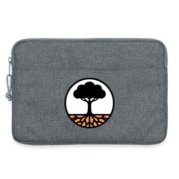 Lebensbaum Kreis Icon - Laptoptasche 13" - Grau meliert - Vorne
