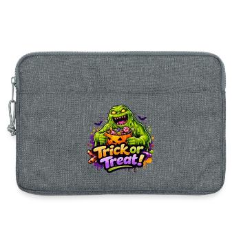 Monstre de Slime Halloween Halloween - Sacoche pour ordinateur portable 13 pouces - gris chiné - Devant