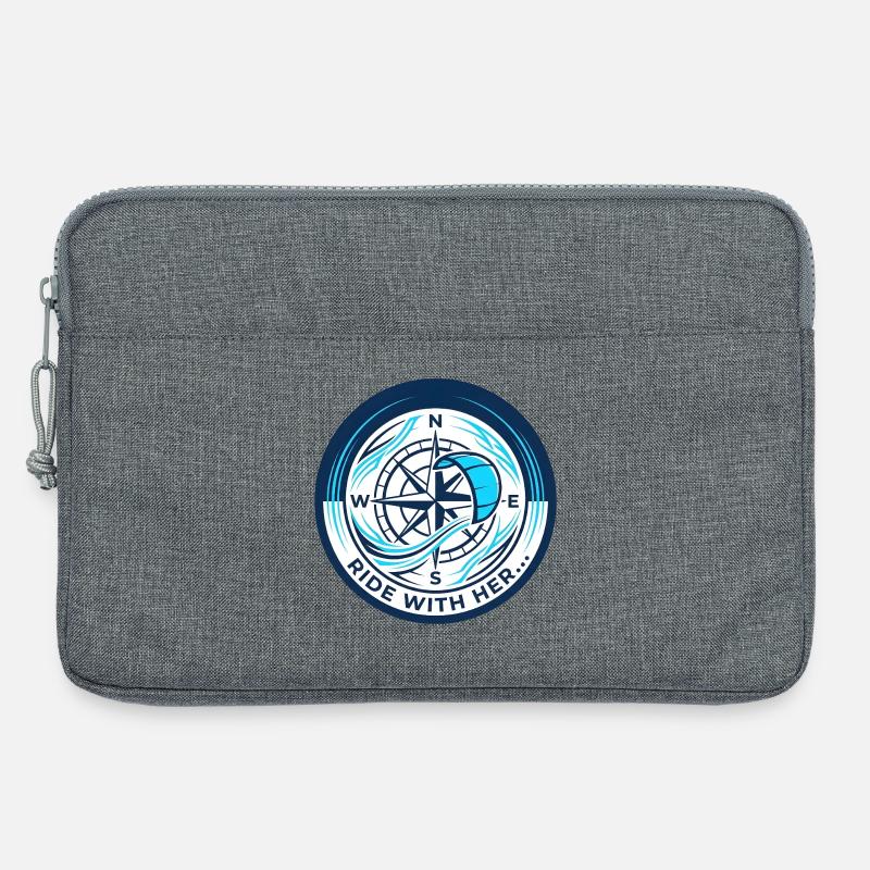 Kompass - Laptoptasche 13" - Grau meliert