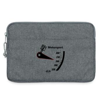 Compteur de vitesse pour sport automobile - Sacoche pour ordinateur portable 13 pouces - gris chiné - Devant