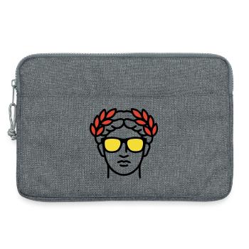 Römische Statue Sonnenbrille Antike Kunst - Laptoptasche 13" - Grau meliert - Vorne