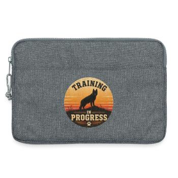 Training in Progress - Laptoptasche 13" - Grau meliert - Vorne