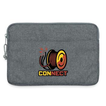 Cable Reel Cable Logo - Laptop bag 13" - heather grey - Front