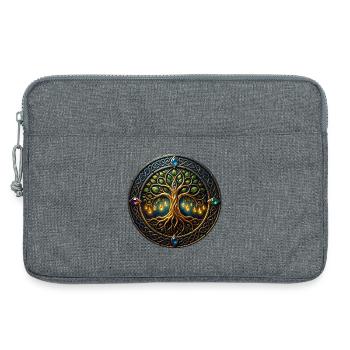 Fantasy Tree of Light - Laptop bag 13" - heather grey - Front