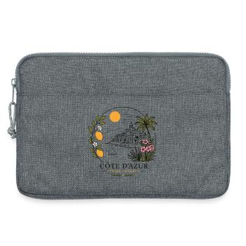 Côte d’Azur Küstenpanorama - Laptoptasche 13" - Grau meliert - Vorne