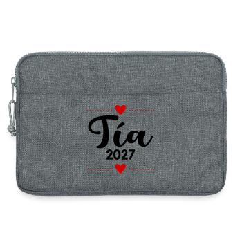 Spanische Tante 2027 - Laptoptasche 13" - Grau meliert - Vorne