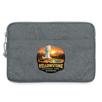 Yellowstone National Park Adventure Nature - Laptop bag 13" - heather grey - Front