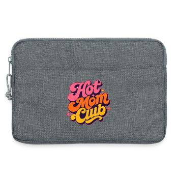 Hot Mom Club Muttertag Mama Retro Groovy Geschenk - Laptoptasche 13" - Grau meliert - Vorne