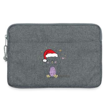Merry Christmas - Laptoptasche 13" - Grau meliert - Vorne