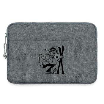 Apres-ski - Laptoptasche 13" - Grau meliert - Vorne