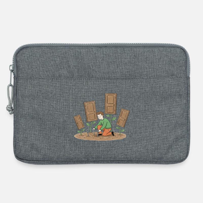 Gärtner wächst Türen - Laptoptasche 13" - Grau meliert