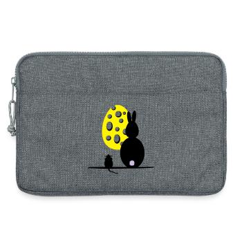 Mäuseosterei - Laptoptasche 13" - Grau meliert - Vorne