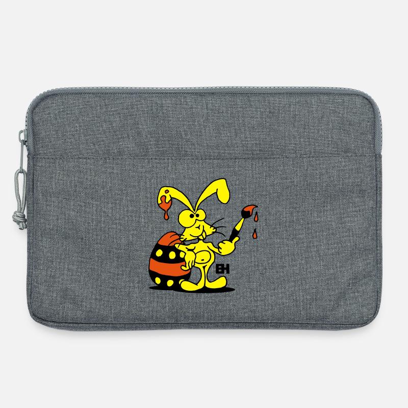 Easter Bunny - Laptop bag 13" - heather grey