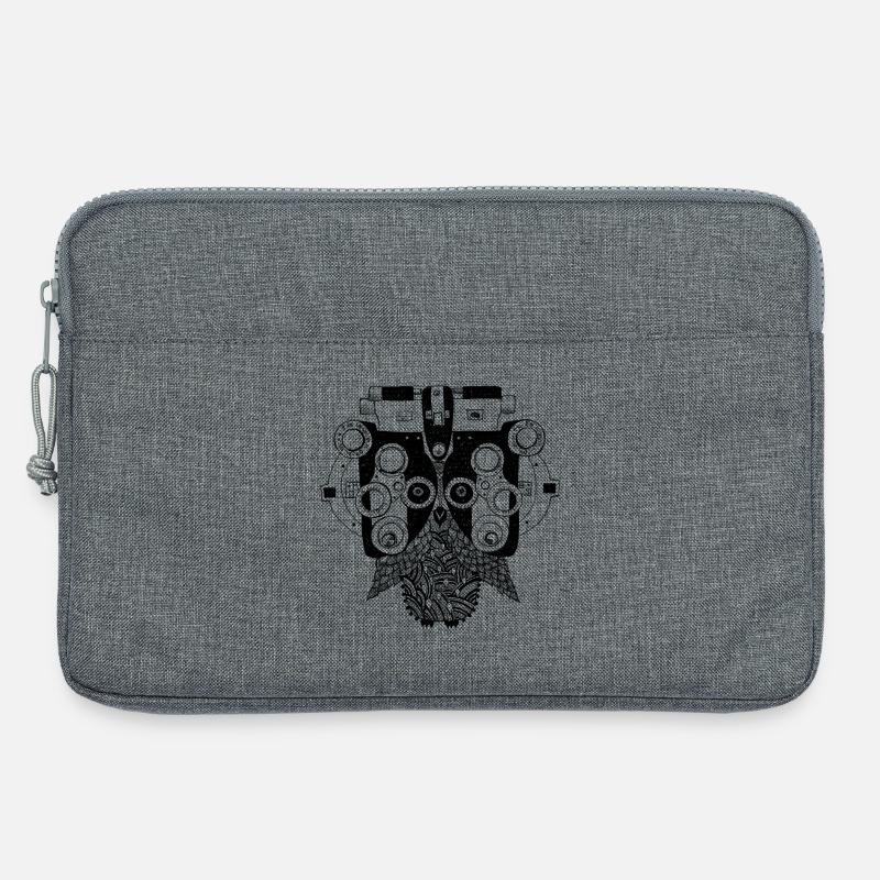 Phoropter Eule Augenoptik Optometrie - Laptoptasche 13" - Grau meliert