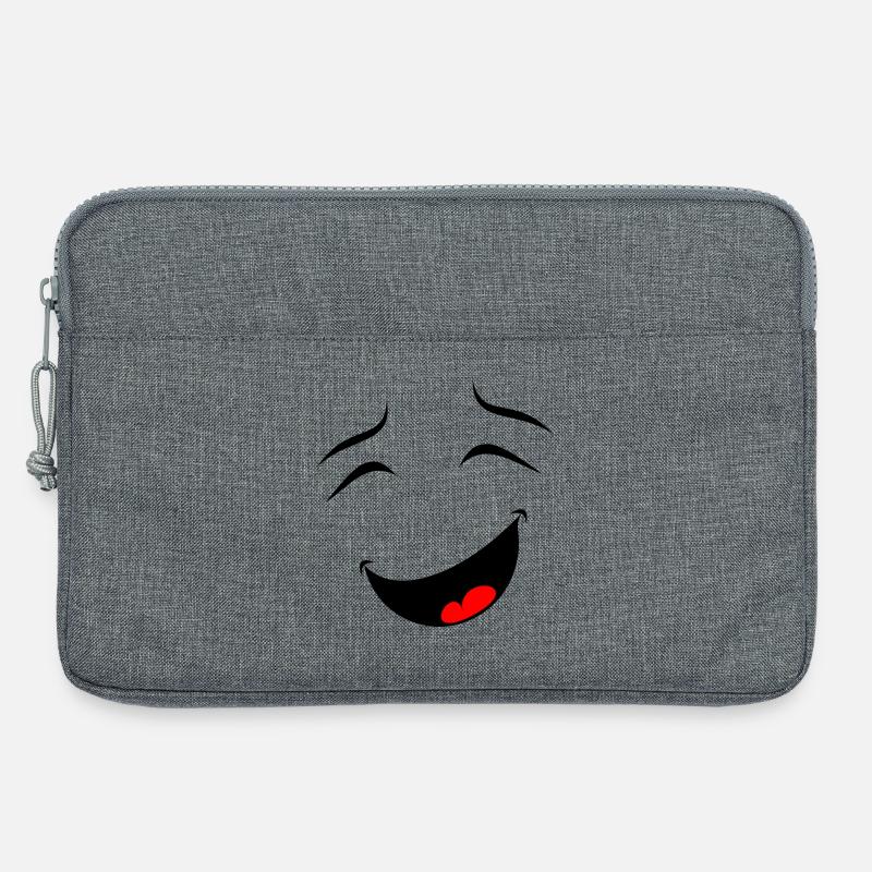 Lachen - Laptoptasche 13" - Grau meliert