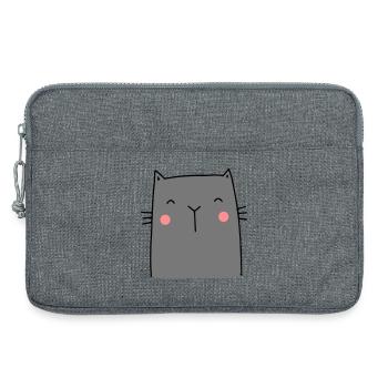 Cat Kitten Hangover I Gift for cat friends - Laptop bag 13" - heather grey - Front
