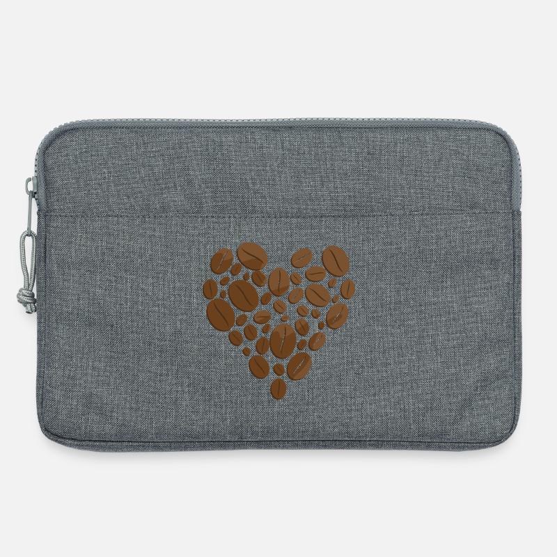 Kaffee - Laptoptasche 13" - Grau meliert