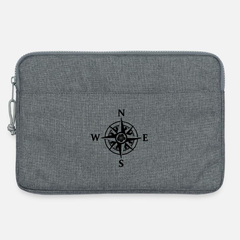 Kompass - Laptoptasche 13" - Grau meliert