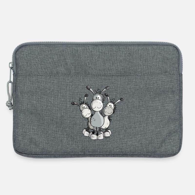 Das Esel Team - Laptoptasche 13" - Grau meliert