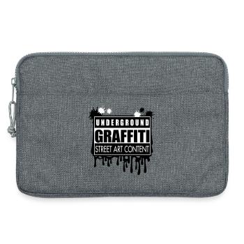 Underground graffitis flex - Sacoche pour ordinateur portable 13 pouces - gris chiné - Devant
