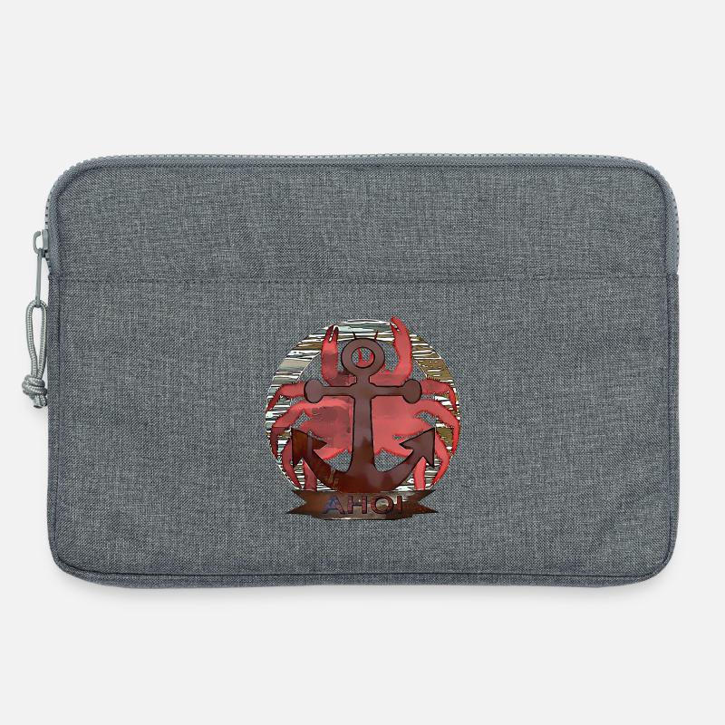 Maritim Krabbe - Laptoptasche 13" - Grau meliert