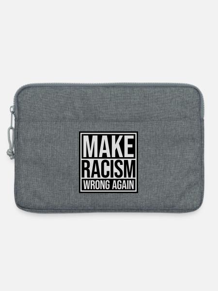make racism wrong again - Laptoptasche 13" - Grau meliert