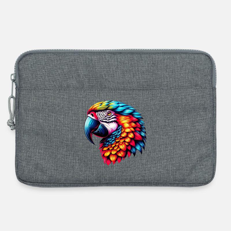 Papagei - Laptoptasche 13" - Grau meliert