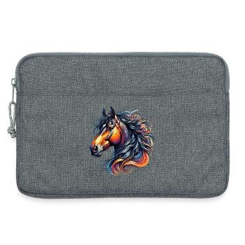 Pferd - Laptoptasche 13" - Grau meliert - Vorne